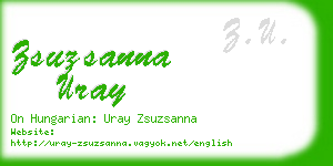 zsuzsanna uray business card